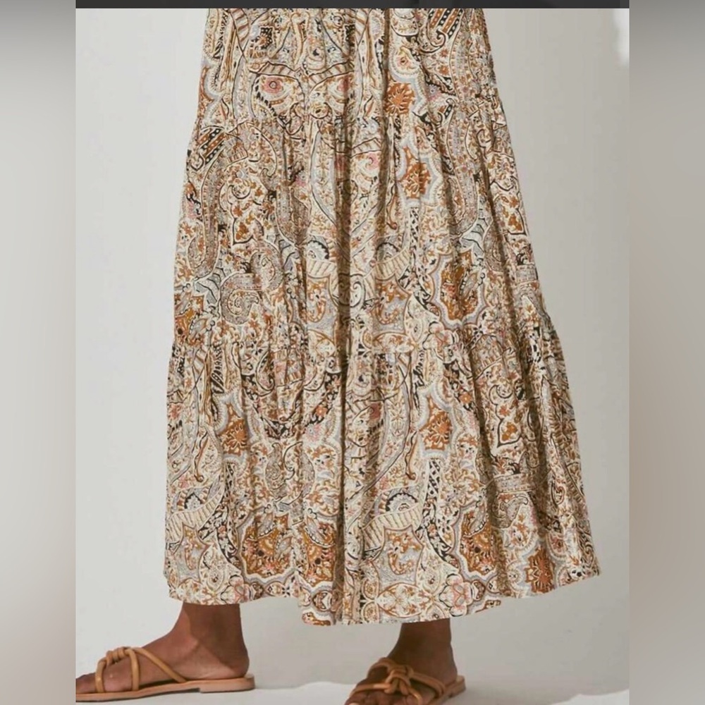 Cleobella Tali Midi Skirt in Kaleidoscope Size Medium - Picture 6 of 6